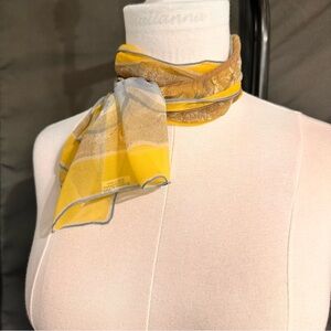 Scarves By Vera Neumann Japan Silk Floral Rectangle Lightweight Vintage Scarf